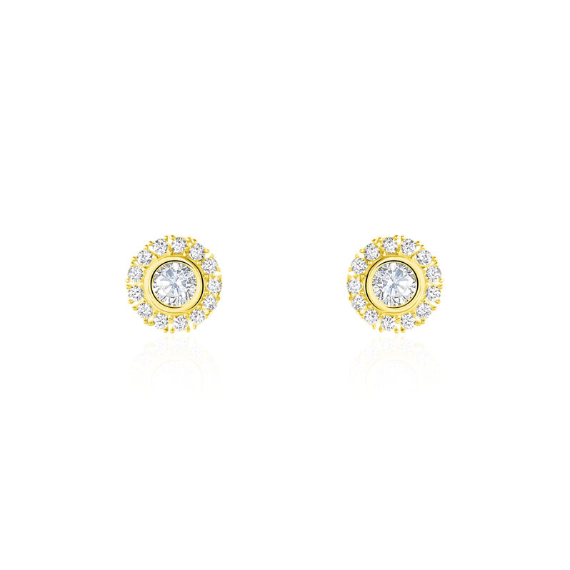 Boucles D'oreilles Or Jaune Vallie Oxydes - Spannringe Damen | OROVIVO