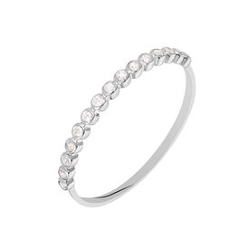Damenring Weißgold 375 Zirkonia Memo - Ringe mit Stein Damen | OROVIVO