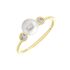 HARMONY Damen Ring Gold 375 (9 Karat) Zuchtperle Wei&szlig;
