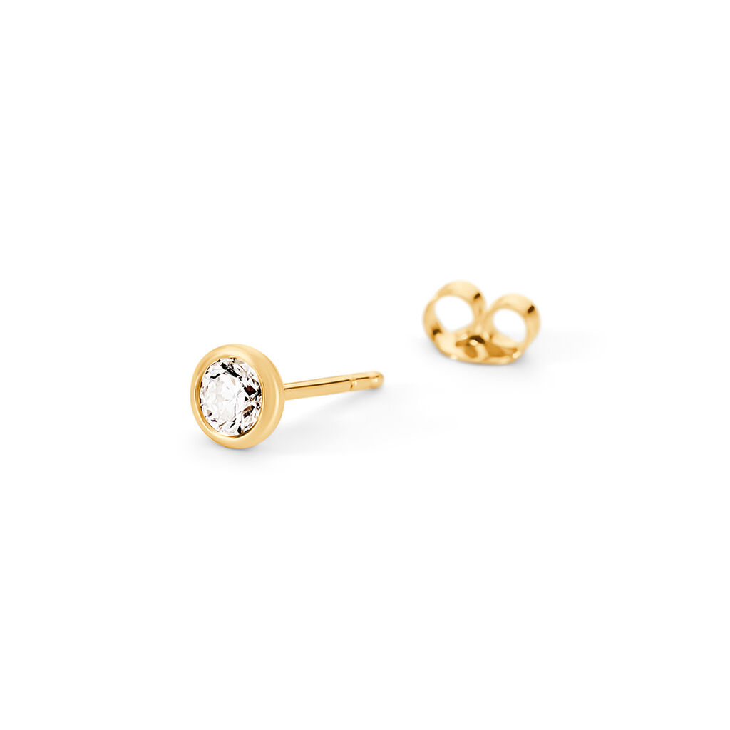 MOANA Damen Ohrstecker Gold 585 (14 Karat) Synthetischer Diamant Weiß 0,5 ct - Ohrstecker Damen | OROVIVO