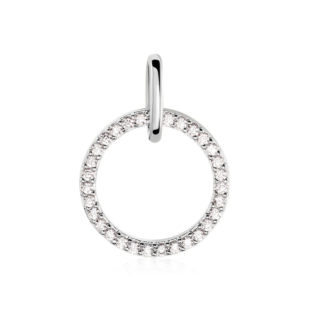 🦚 Damen Anhänger Silber 925 Zirkonia Kreis Shay , Anhänger mit Stein 🦚 Damen Anhänger Silber 925 Zirkonia Kreis Shay , Anhänger mit Stein