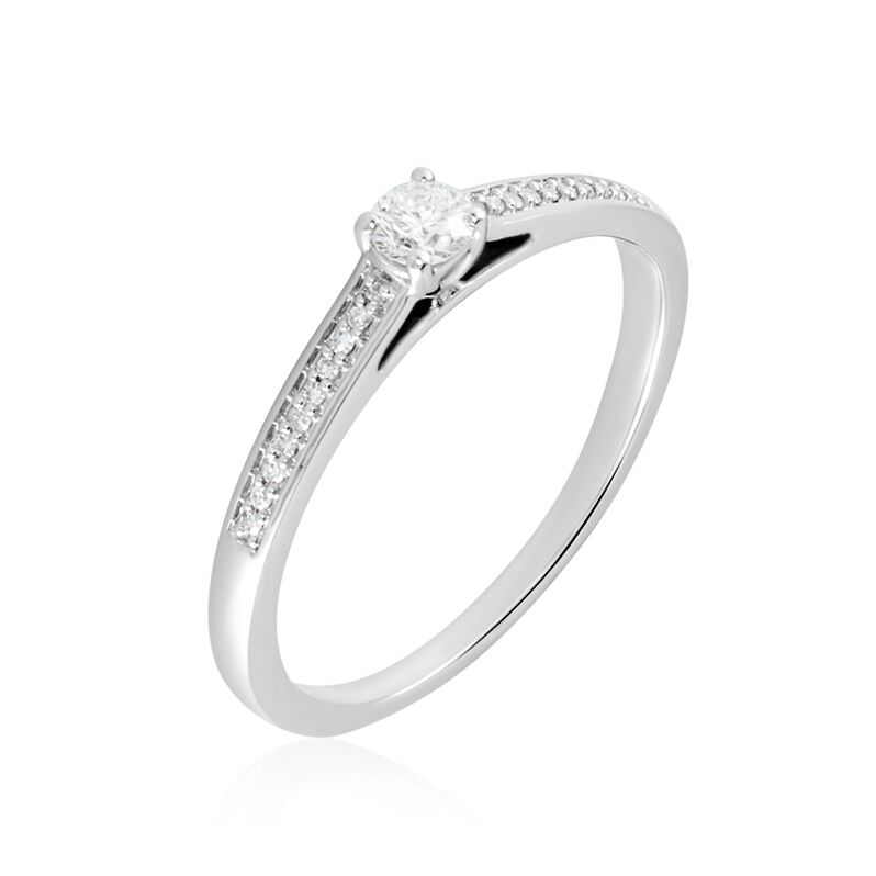 Bague Finella Platine Weiss Diamant Weiss Diamant - Spannringe Damen | OROVIVO