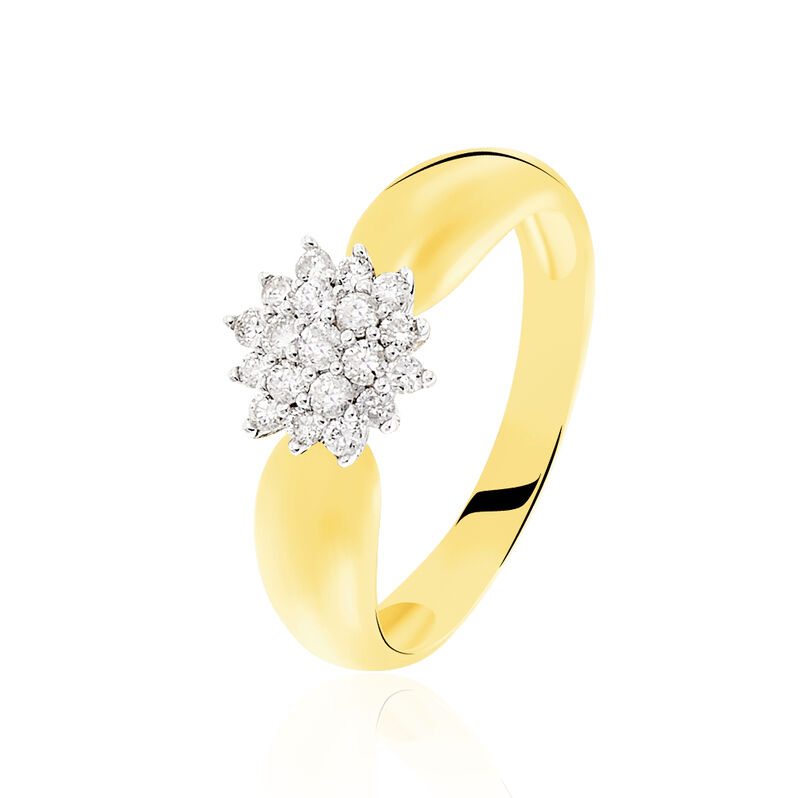 Bague Chou Or Jaune Diamant - Spannringe Damen | OROVIVO