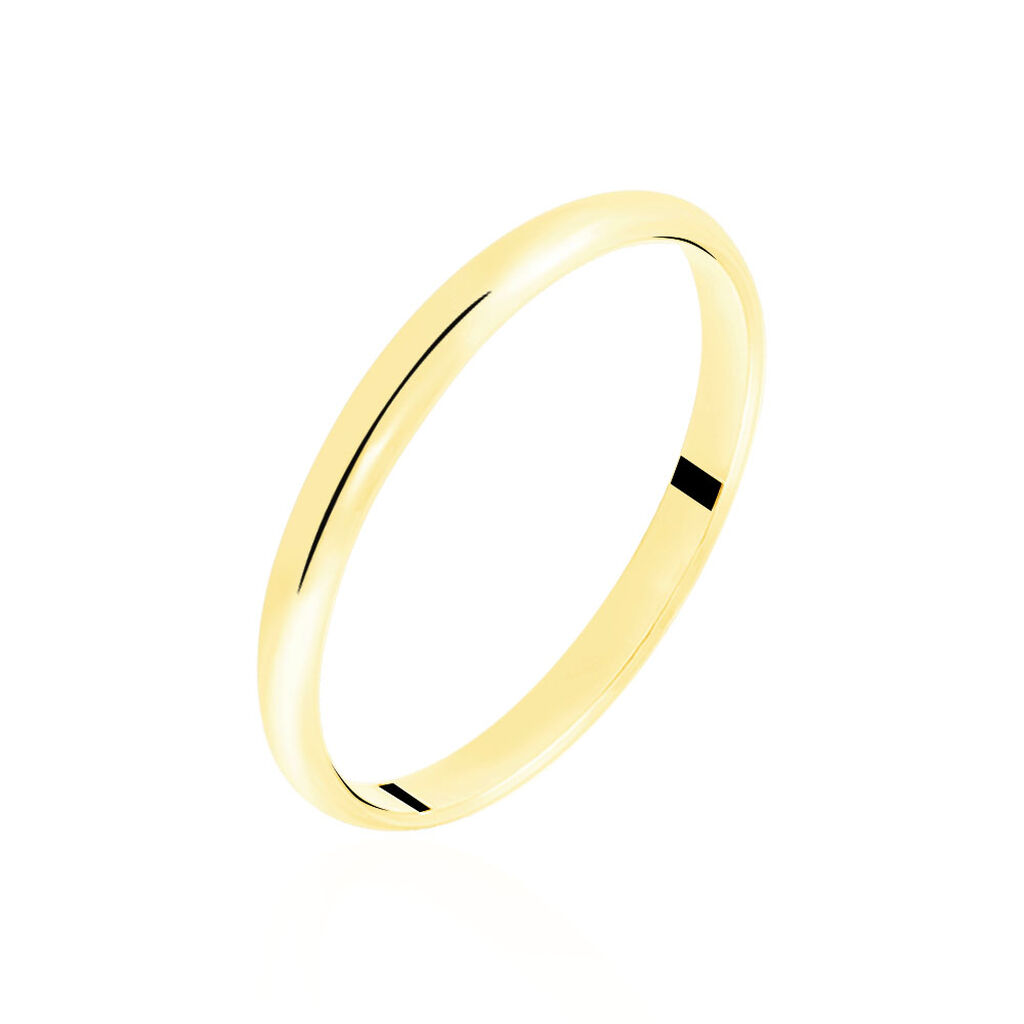 Alliance Meredithe Demi Jonc Classique Or Jaune - Spannringe Familie | OROVIVO