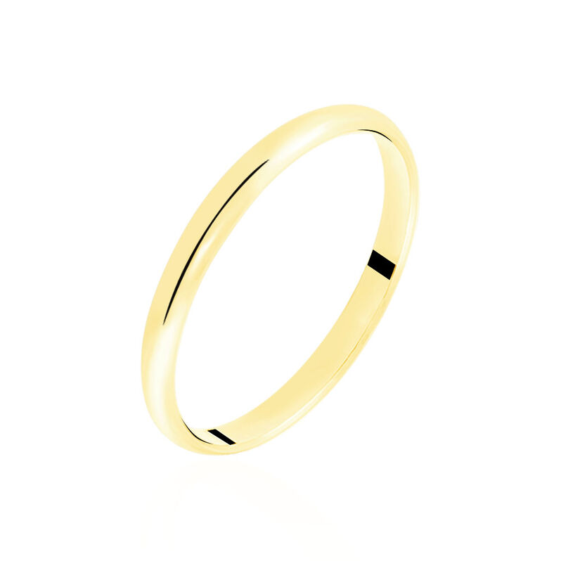Alliance Meredithe Demi Jonc Classique Or Jaune - Spannringe Familie | OROVIVO