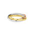 TRIPLE Damen Ring Gold Tricolor Gelb/Silber/Ros&eacute;gold 585 (14 Karat)