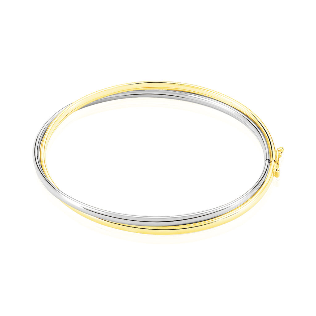 Armreif Gold 375 Damen Bicolor Catalin - Armreifen Damen | OROVIVO