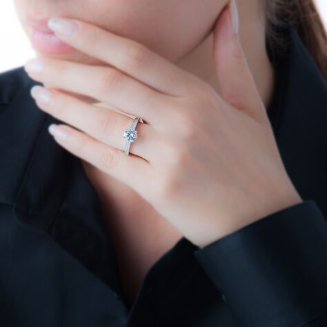 Damen Ring Silber Silber 925 Zirkonia   - Verlobungsringe Damen | OROVIVO
