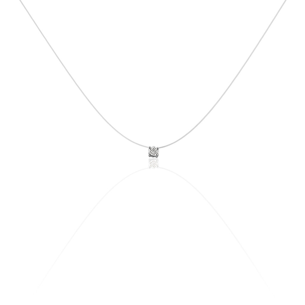 RIMINI Damen Collier Weißgold 375 (9 Karat) Diamant Weiß 0,000 ct, Collier mit Stein