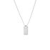 KARTER Unisex Collier Silber Silber 925 Rechteckig B 1,6 mm