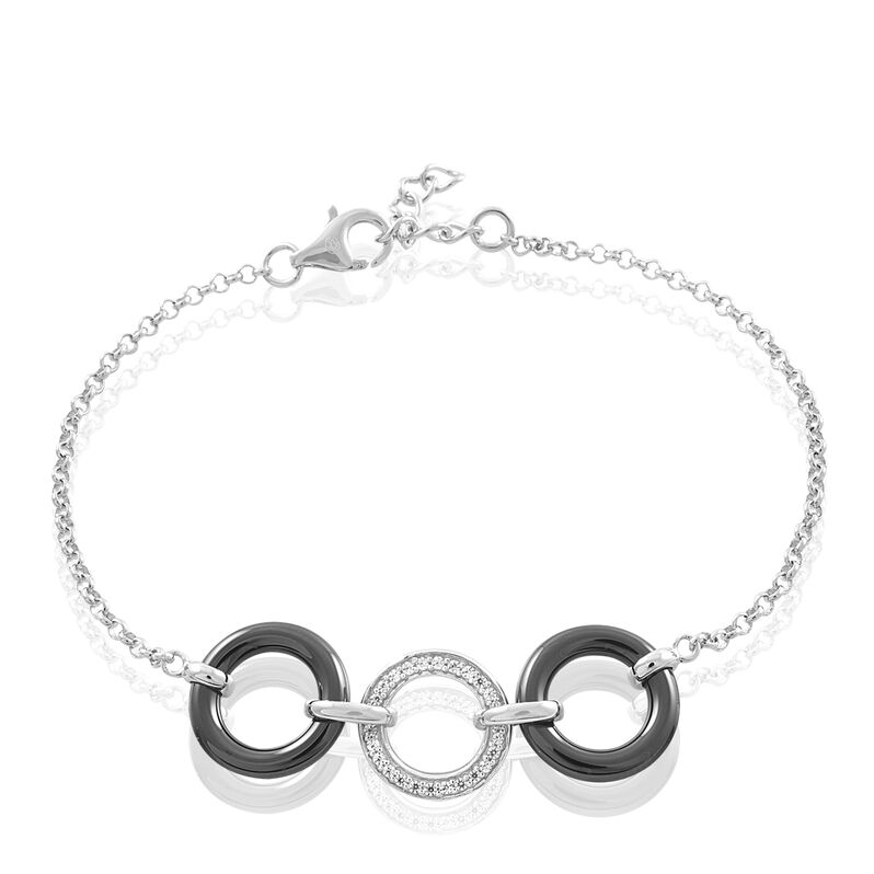 Bracelet Argent Et Céramique - Spannringe Damen | OROVIVO