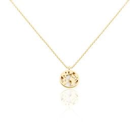Damen Halskette Silber 925 Vergoldet Welt Zirkonia - Ketten mit Anhänger Damen | OROVIVO