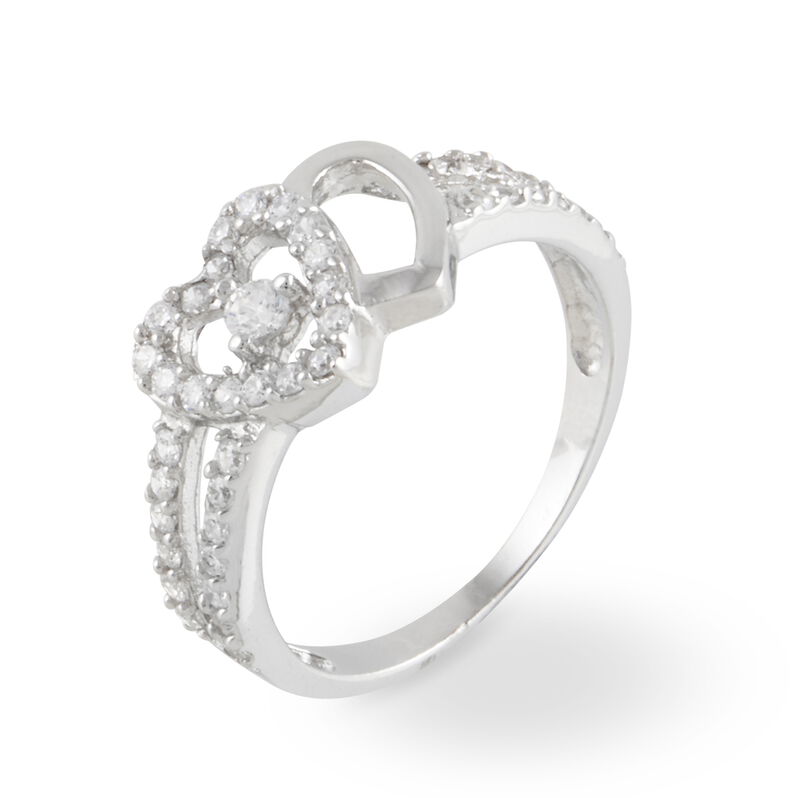 Bague Hidayah Argent Blanc Oxyde De Zirconium - Spannringe Damen | OROVIVO