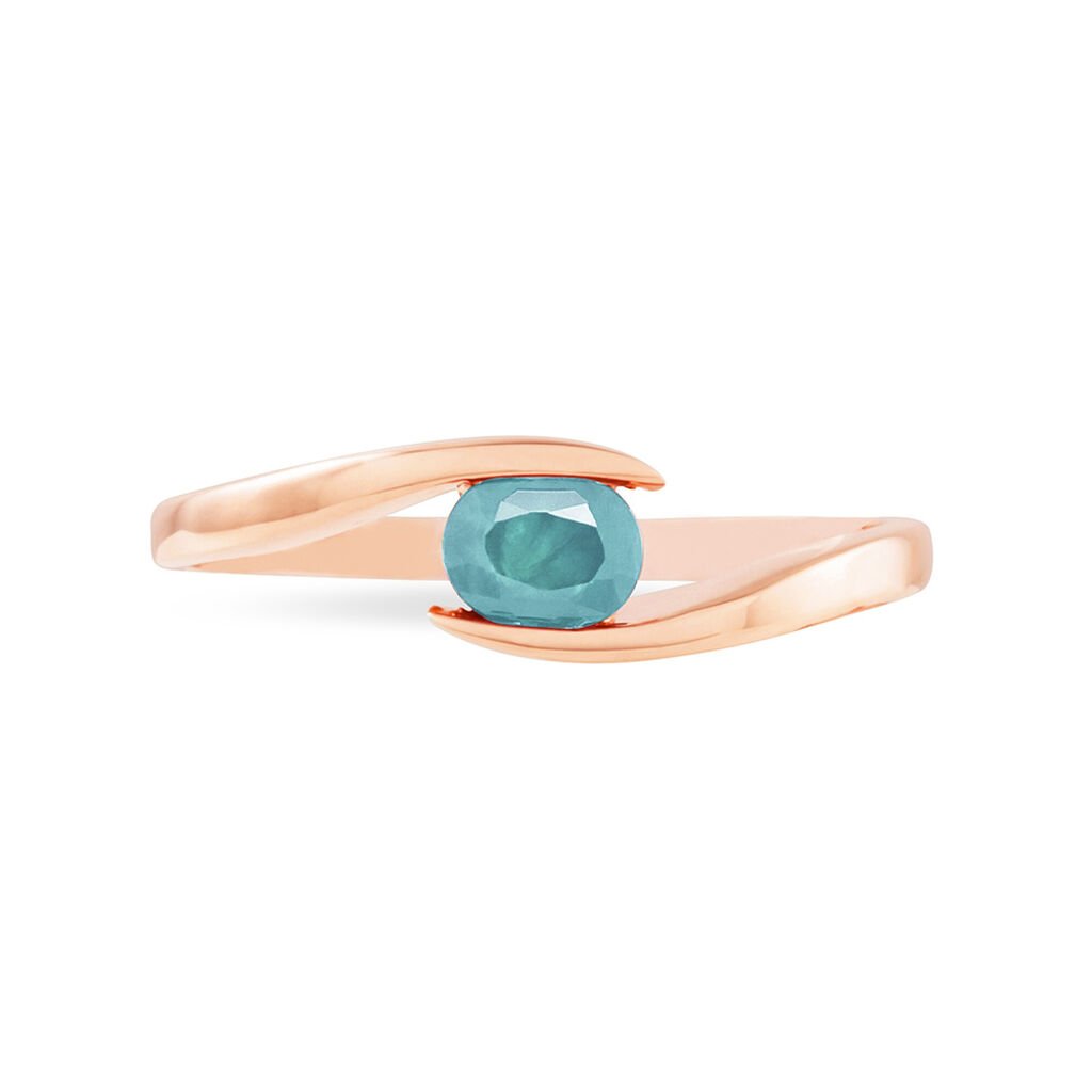 Bague Camilia Or Rose Aigue Marine - Spannringe Damen | OROVIVO