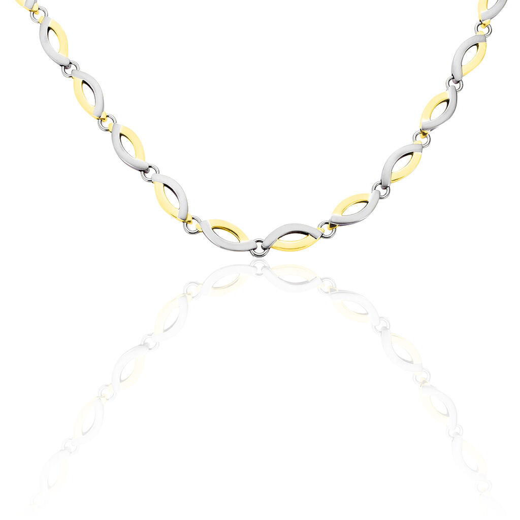 Boccia Damen Collier Titan Bicolor Vergoldet - Ketten ohne Stein Damen | OROVIVO