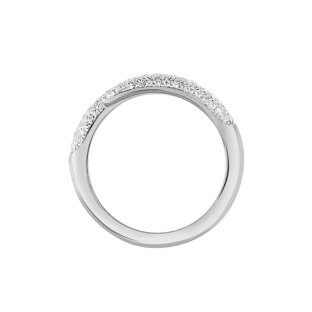 Damen Ring Weißgold 750 Diamant 0,37ct Serpie  - Ringe mit Stein Damen | OROVIVO