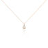 SHINE Damen Collier Rosegold 750 (18 Karat) Diamant Weiß 0,18 ct Kreis