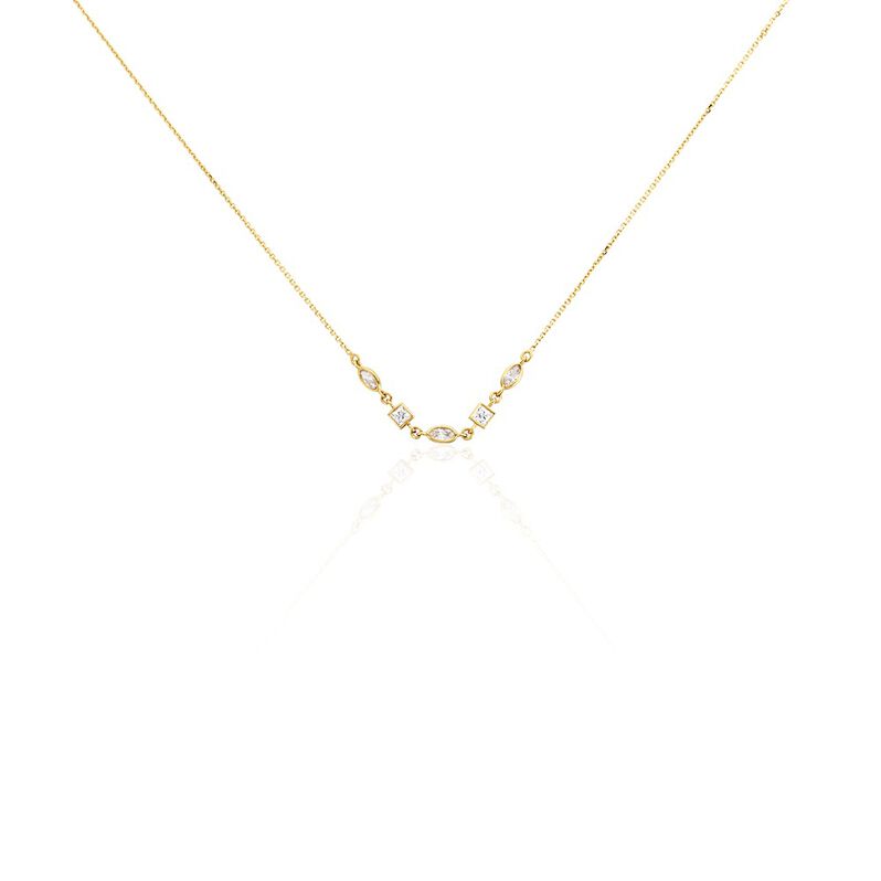Collier Katee Or Jaune Oxyde De Zirconium - Spannringe Damen | OROVIVO