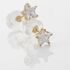 Damen Ohrstecker Gold 375 (9 Karat) Zirkonia Weiß 1,38 ct Stern