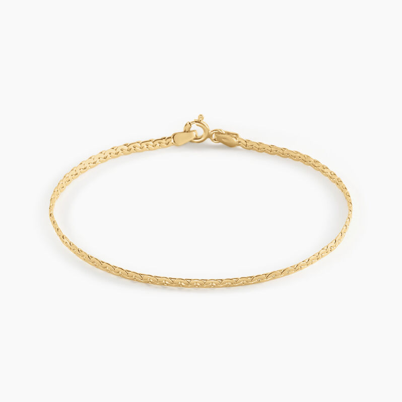 Bracelet Ivy Maille Haricot Or Jaune - Spannringe Damen | OROVIVO