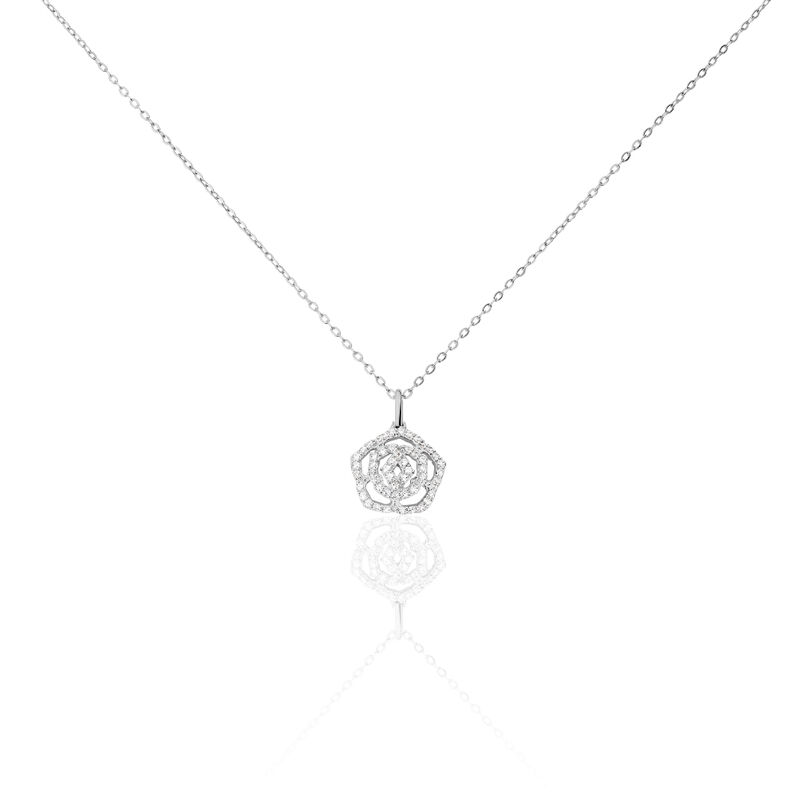 Collier Argent Rhodie Floralia - Spannringe Damen | OROVIVO