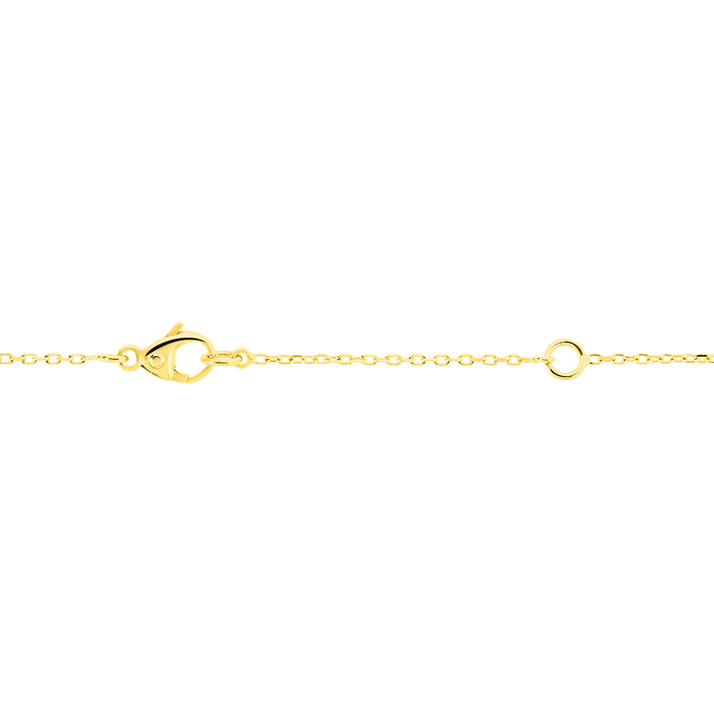 Damen Collier Gold 375 Diamant 0,04ct Barren Granada - Halsketten Damen | OROVIVO