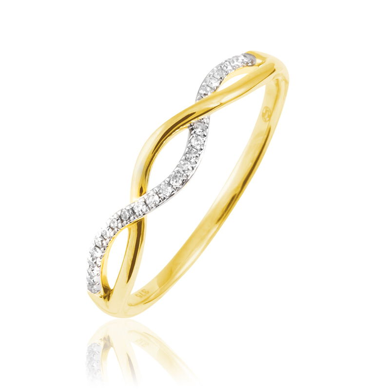 Bague Tilly Or Jaune Diamant - Spannringe Damen | OROVIVO