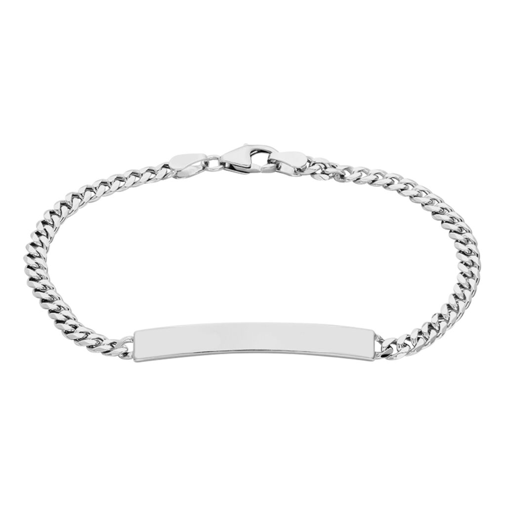 PANZER S ID Unisex ID Armband Silber 925 Rechteckig