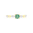 KARLEA 1 Damen Ring Gold 375 (9 Karat) Smaragd Gr&uuml;n 0,07 ct