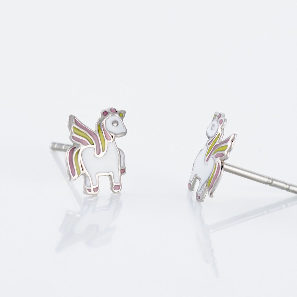 Kinder Ohrstecker Silber 925 Einhorn - Ohrstecker Kinder | OROVIVO