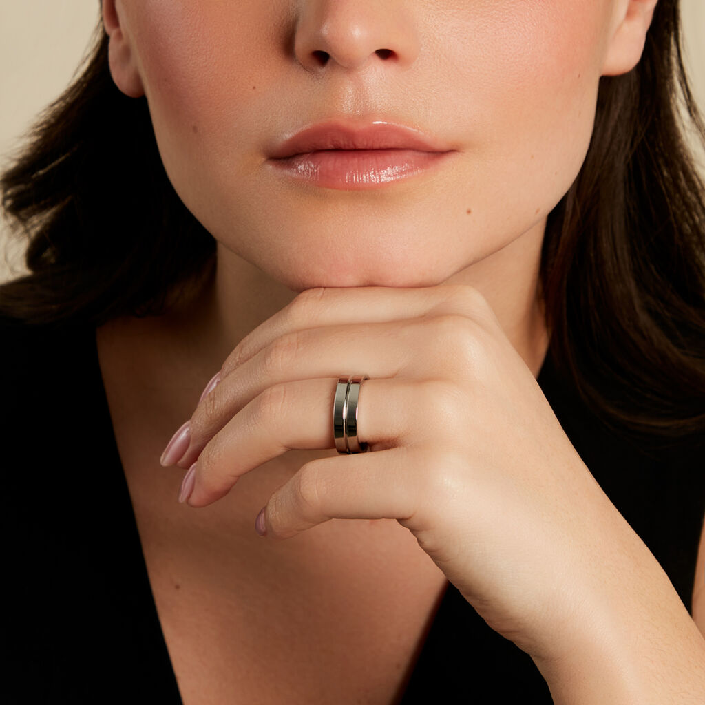 BOND Unisex Ring Edelstahl B 6 mm