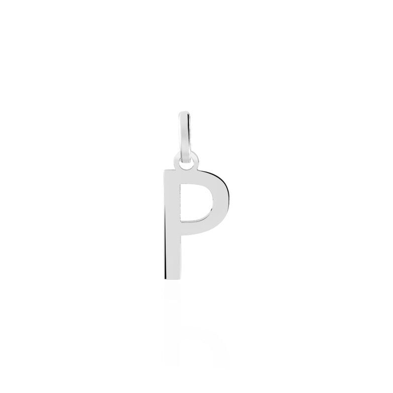 Pendentif Or Weiss  Faviola Lettre P - Spannringe Familie | OROVIVO