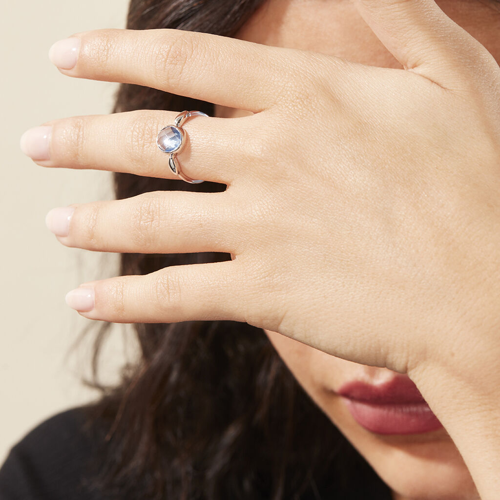 Damen Ring Silber 925 Andere Steine Blau Sinka  - Solitärringe Damen | OROVIVO