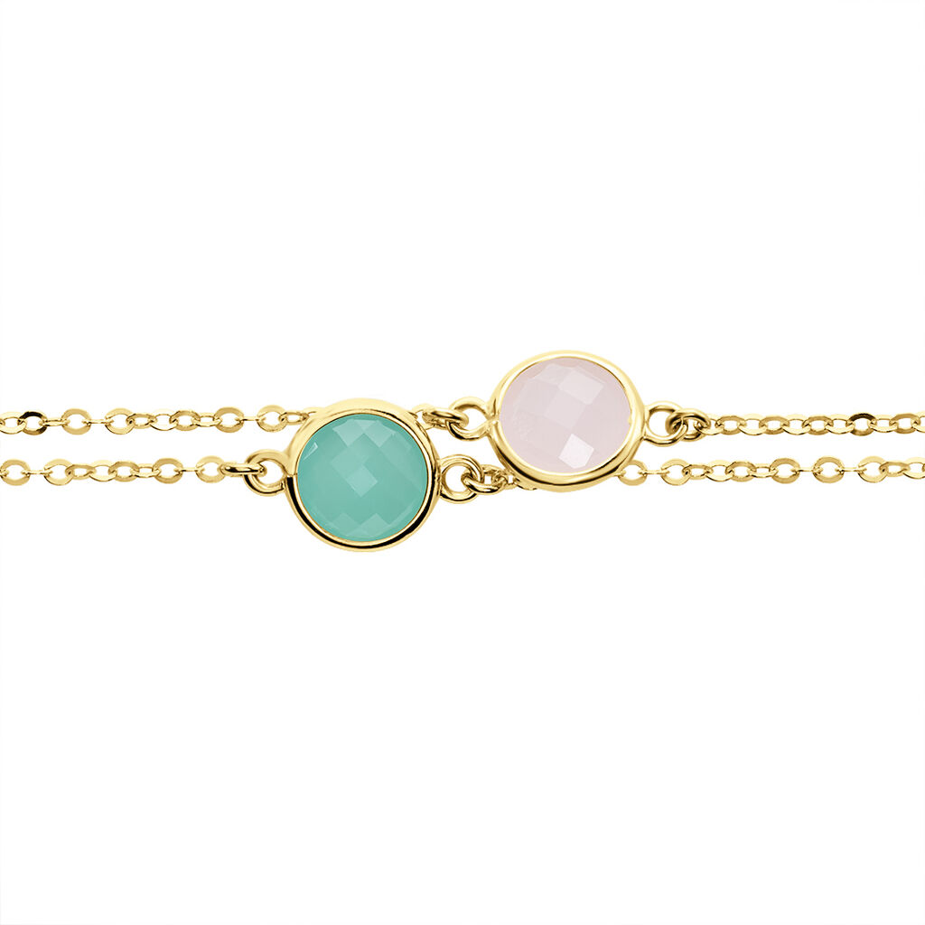 Damen Armband Silber vergoldet 925 Zirkonia Rosé Zoi 1,50mm - Armbänder Damen | OROVIVO