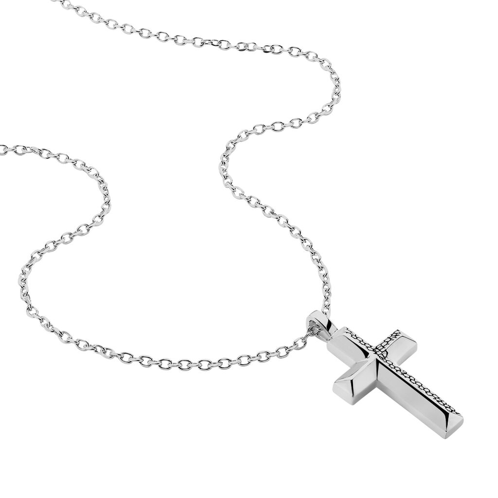 Herren Halskette Edelstahl Kreuz  - Halsketten Herren | OROVIVO
