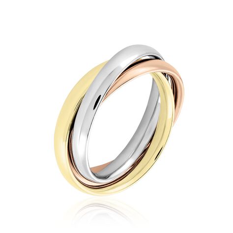 Damen Ring Gold Tricolor Gold/Roségold/Schwarz 585   - Ringe Damen | OROVIVO