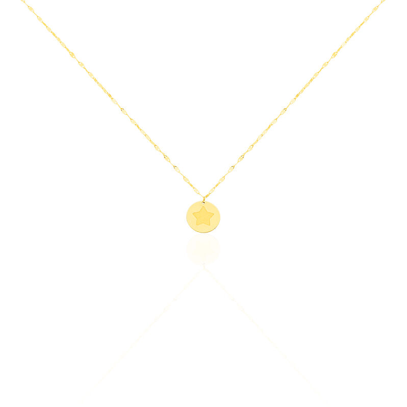 Collier Or Jaune Ange Pastille Etoile - Spannringe Damen | OROVIVO