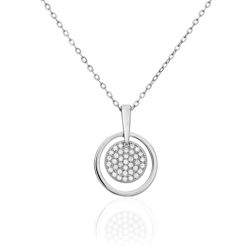 Collana Silver Shine Argento Rodiato Cubic Zirconia - Spannringe Damen | OROVIVO