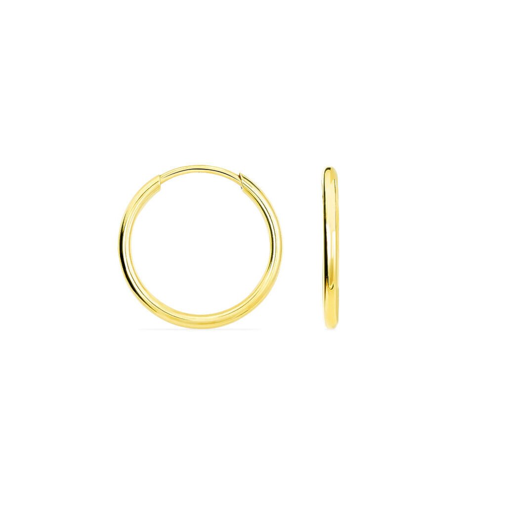 SMILLA FLEXIBEL 2 Damen Creolen Gold 375 (9 Karat) B 1,2 mm