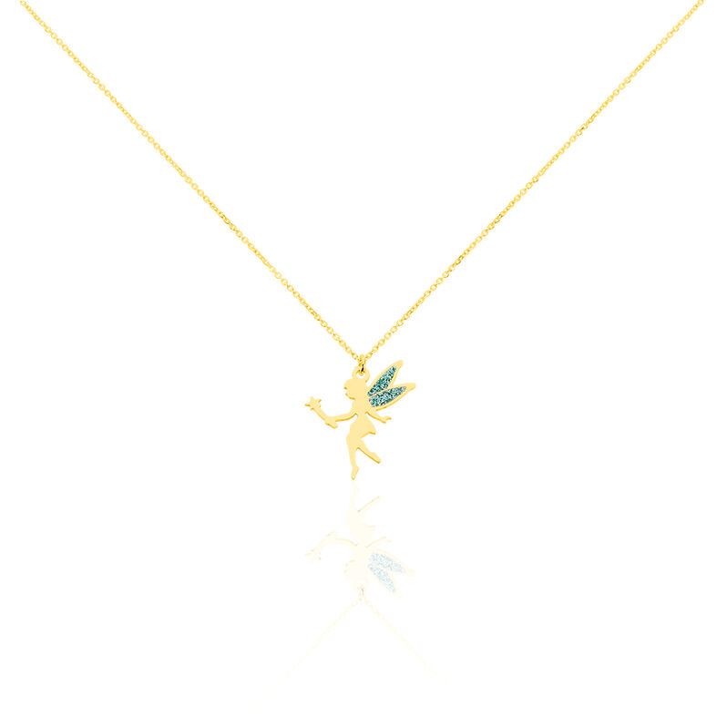 Collier Or Jaune Feelia Fee Bleu - Spannringe Kinder | OROVIVO