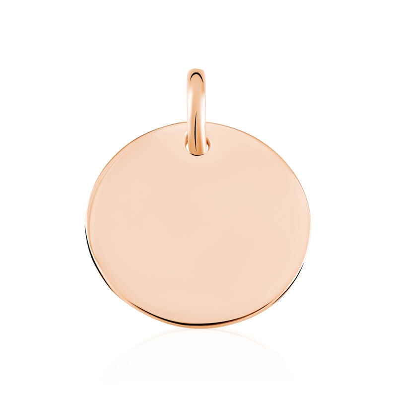 LIV-ANN GRAVUR Damen Anh&auml;nger Silber rosevergoldet 925 Kreis - Anh&auml;nger mit Gravur Damen | OROVIVO