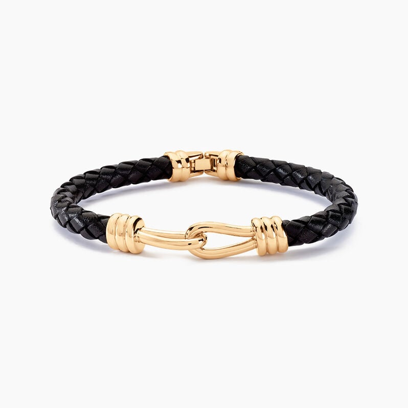 Bracelet Plaqué Or Rodolf Cuir - Spannringe Herren | OROVIVO