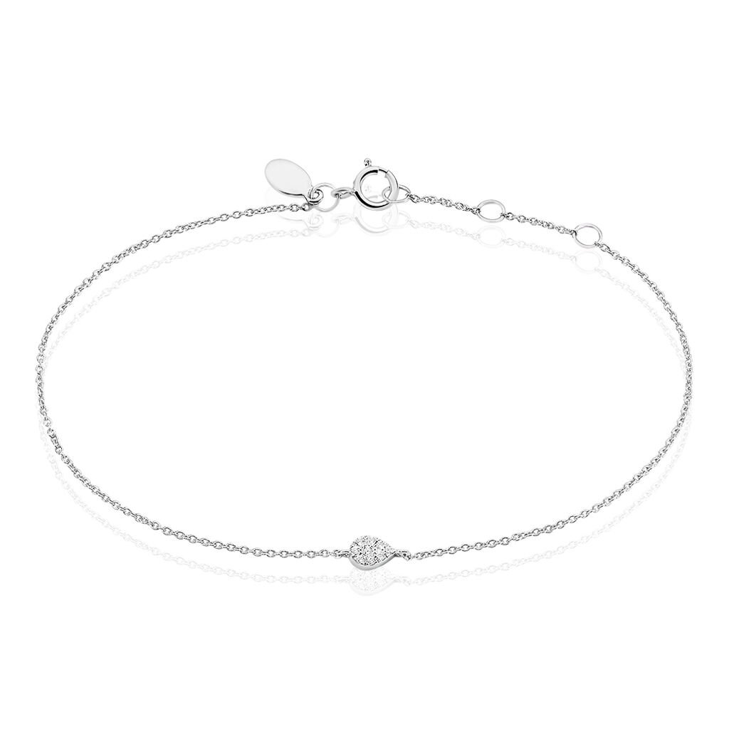 Bracelet Adhira Or Blanc Diamant - Spannringe Damen | OROVIVO