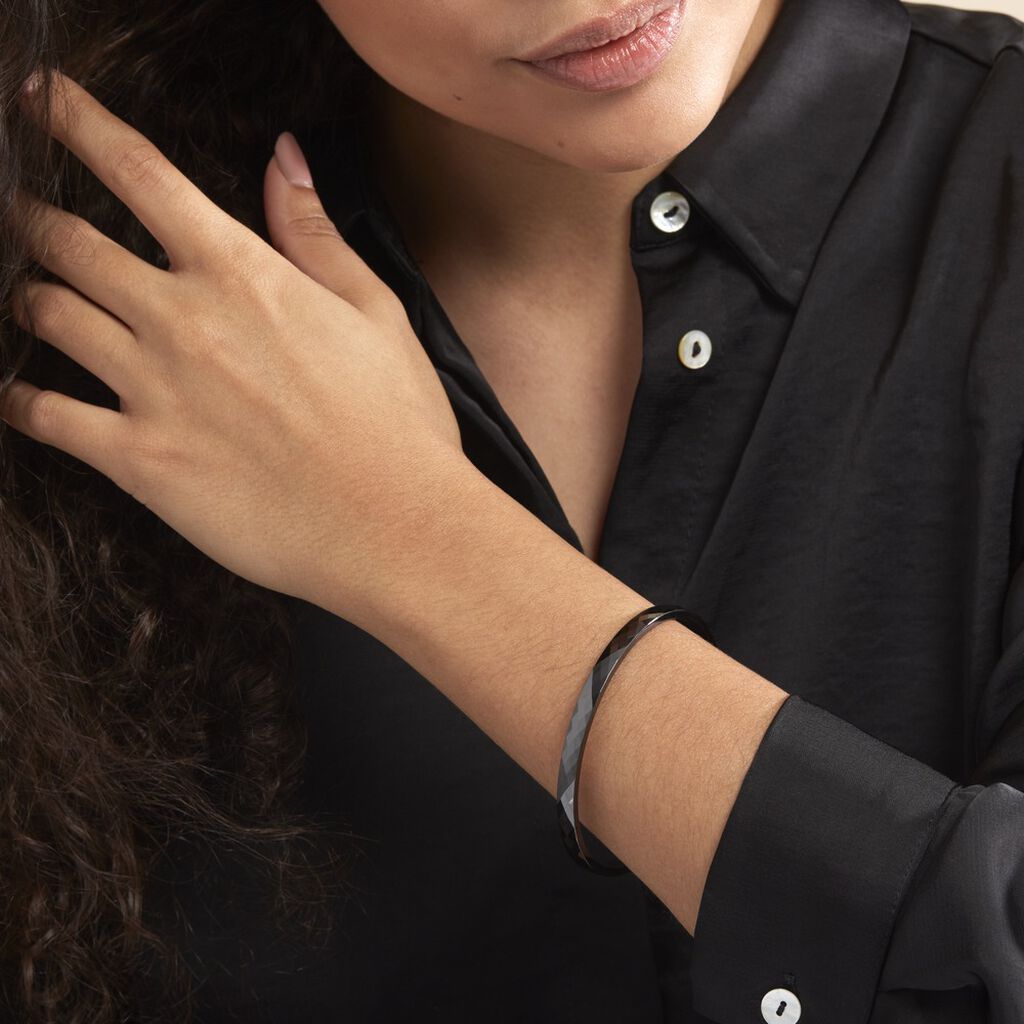Bracelet Rabhia Ceramique Noir Céramique - Spannringe Damen | OROVIVO