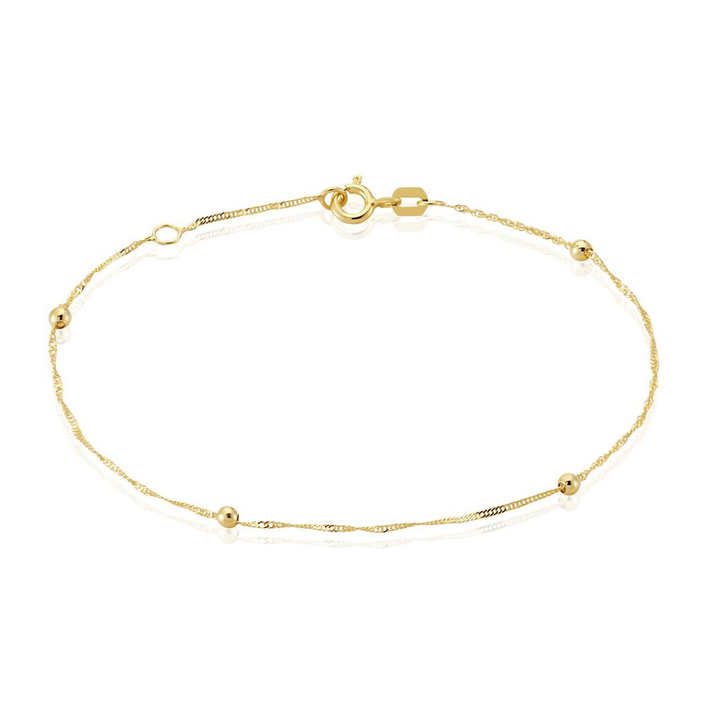 INDIRA Damen Armband Gold 375 (9 Karat) B 1 mm