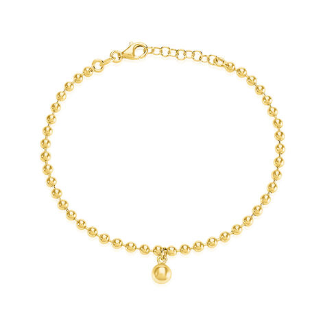 LOTTA Damen Armband Silber vergoldet 925 B 3 mm - Kugelarmb&auml;nder  | OROVIVO