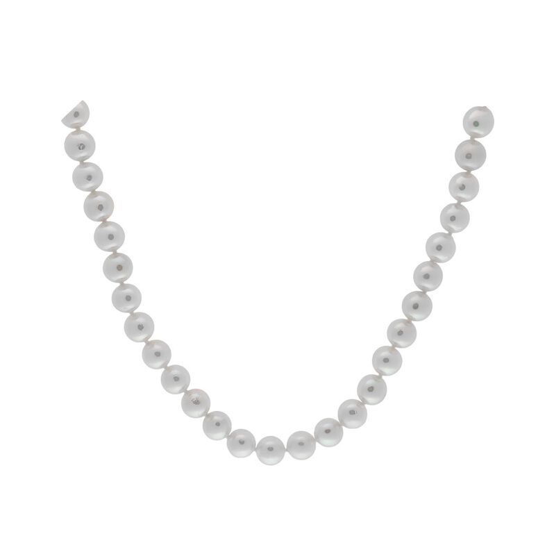 GERRA Damen Collier Gold 585 (14 Karat) Akoyaperle Perlmutt Ball - Halsketten Damen | OROVIVO