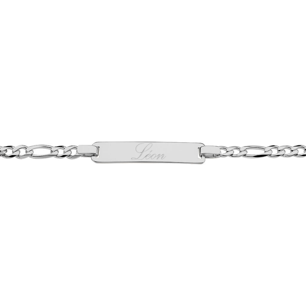 FIGARO S ID Unisex ID Armband Silber 925 Rechteckig