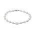 PARISA Damen Armband Silber 925 Zirkonia Weiß 0,04 ct