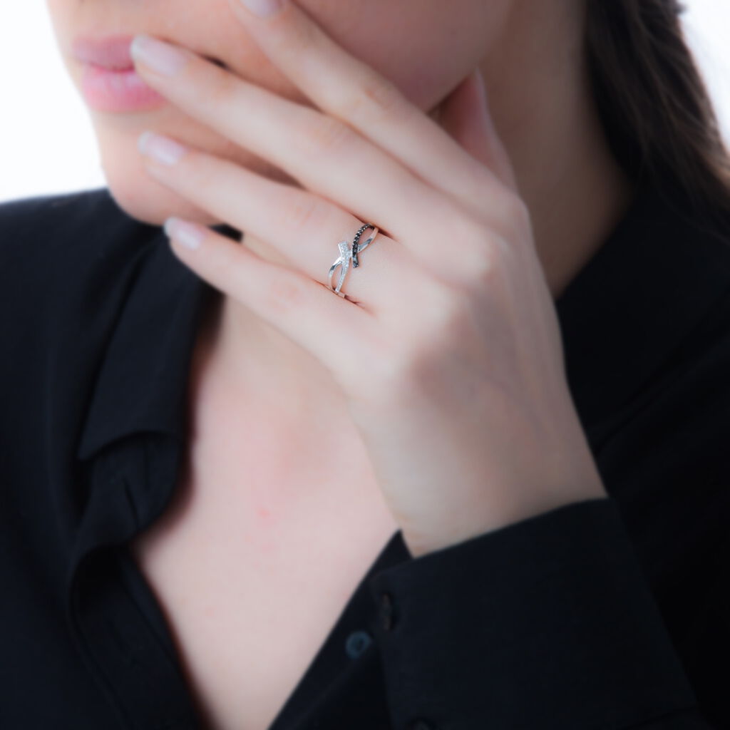 Bague Heloise Or Blanc Diamant - Spannringe Damen | OROVIVO